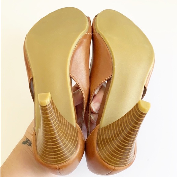 Thom McCan Brown peep toe Heels - Picture 6 of 9